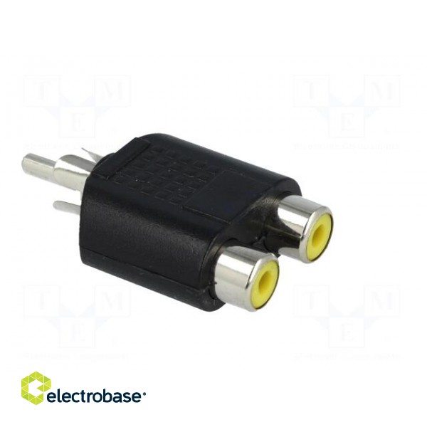 T adapter | RCA socket x2,RCA plug | mono image 8