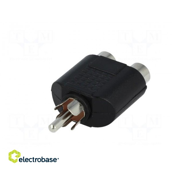 T adapter | RCA socket x2,RCA plug | mono image 6