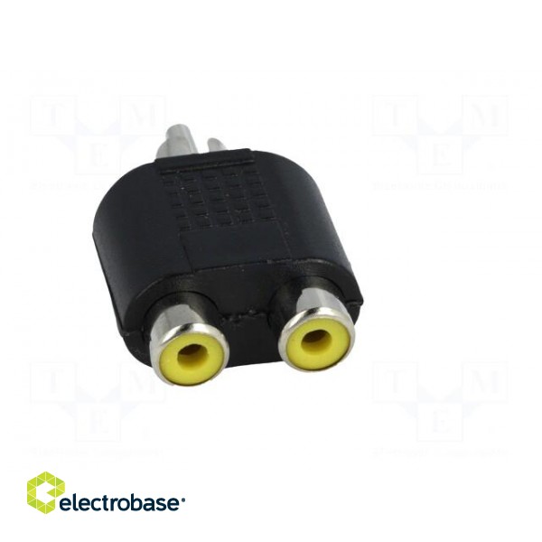 T adapter | RCA socket x2,RCA plug | mono image 9