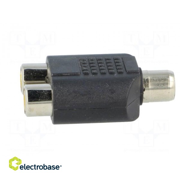 T adapter | RCA socket,RCA socket x2 | mono paveikslėlis 3