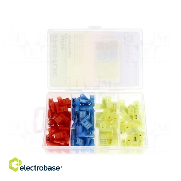 Kit: connectors | crimped | for cable | 90pcs | angled 90° image 2