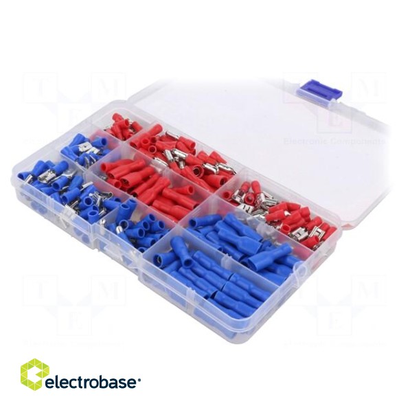 Kit: connectors | crimped | for cable | insulated | 240pcs. image 2
