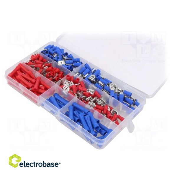 Kit: connectors | crimped | for cable | insulated | 250pcs. image 2