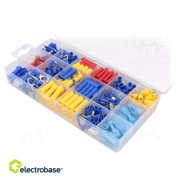 Kit: connectors | crimped | for cable | insulated | 360pcs. фото 2