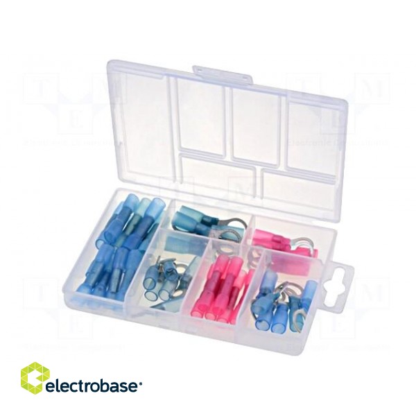 Kit: connectors | crimped | in heat-shrinkable insulation | 42pcs.