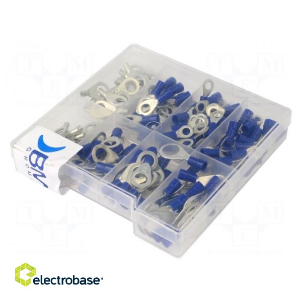 Kit: ring terminals | crimped | for cable | insulated,non-insulated