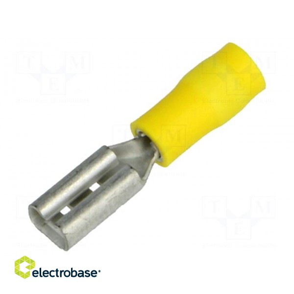 Terminal: flat | 2.8mm | 0.5mm | female | 0.2÷0.5mm2 | crimped | yellow