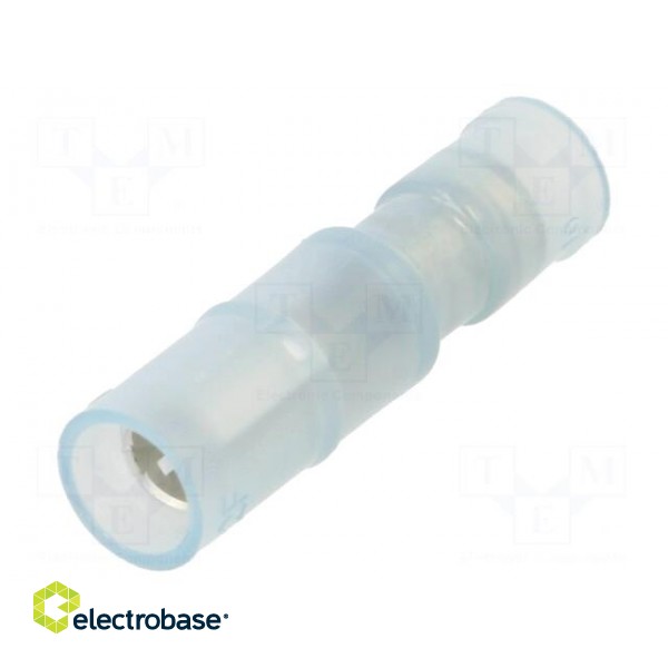 Terminal: round | female | Ø: 4mm | 2mm2 | crimped | for cable | insulated image 1