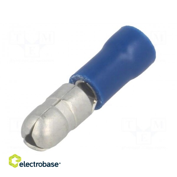 Terminal: round | male | Ø: 5mm | 1.5÷2.5mm2 | crimped | for cable | blue