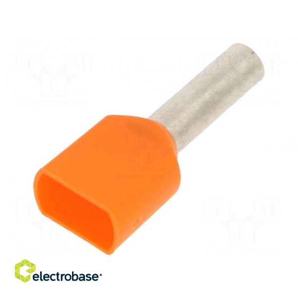 Tip: bootlace ferrule | insulated,double | copper | 4mm2 | 12mm | 12AWG