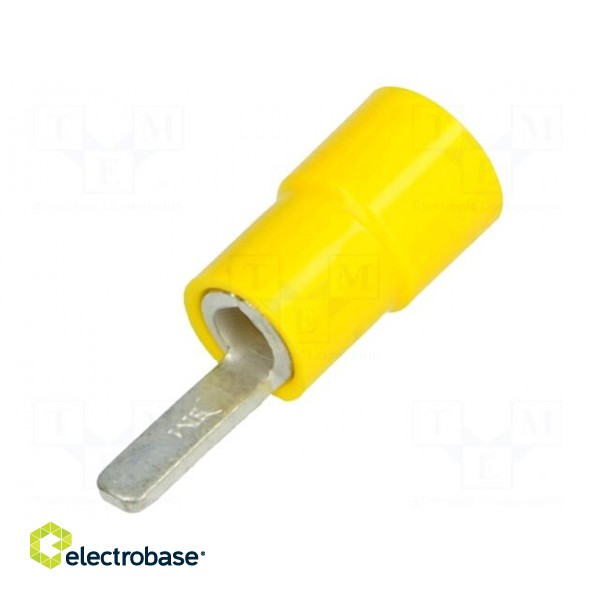 Tip: flat | 2.8mm | 4÷6mm2 | crimped | for cable | insulated | tinned