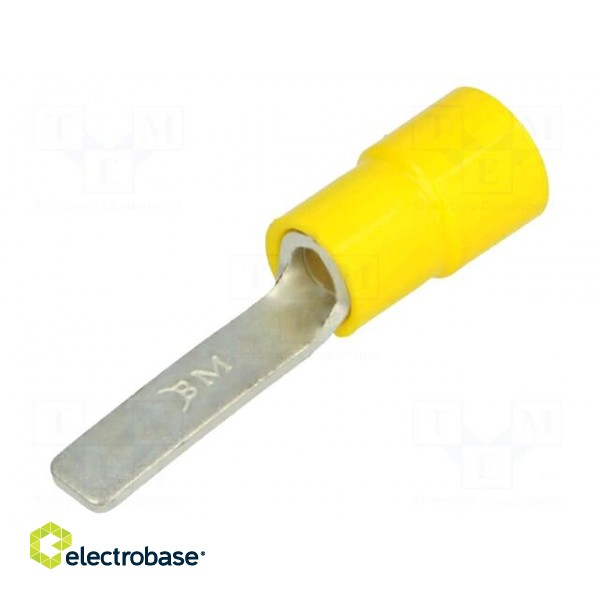 Blade terminal | 4.5mm | 4÷6mm2 | crimped | for cable | insulated
