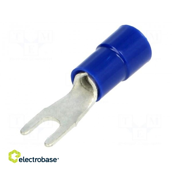 Fork terminal | M3 | Ø: 3.2mm | 1.5÷2.5mm2 | crimped | for cable | tinned