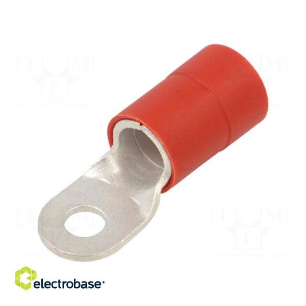 Tip: ring | M10 | Ø: 11mm | 95mm2 | crimped | for cable | insulated | tinned