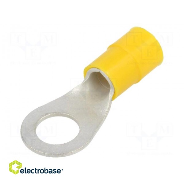 Tip: ring | M12 | Ø: 13mm | 25mm2 | crimped | for cable | insulated | tinned