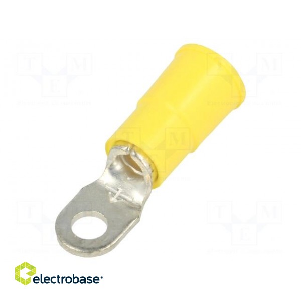 Ring terminal | M3,5 | Ø: 3.66mm | crimped | for cable | insulated