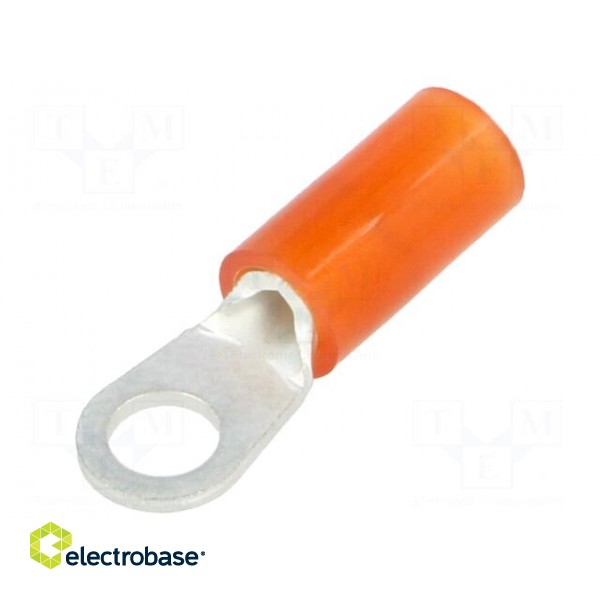 Ring terminal | M3,5 | Ø: 3.7mm | 0.5÷1.5mm2 | crimped | for cable | red
