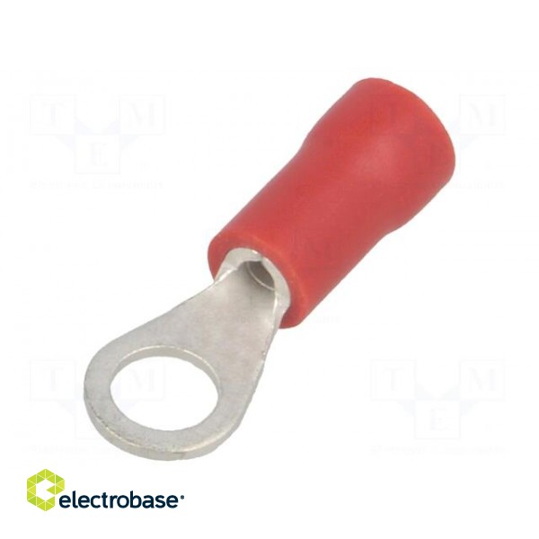Ring terminal | M4 | Ø: 4.3mm | 0.5÷1mm2 | crimped | for cable | tinned