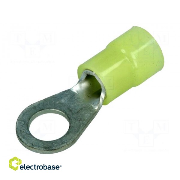 Ring terminal | M6 | Ø: 6.5mm | 2.5÷6mm2 | crimped | for cable | tinned