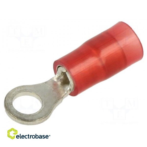 Tip: ring | Ø: 3.5mm | 0.5÷1mm2 | crimped | for cable | insulated | tinned