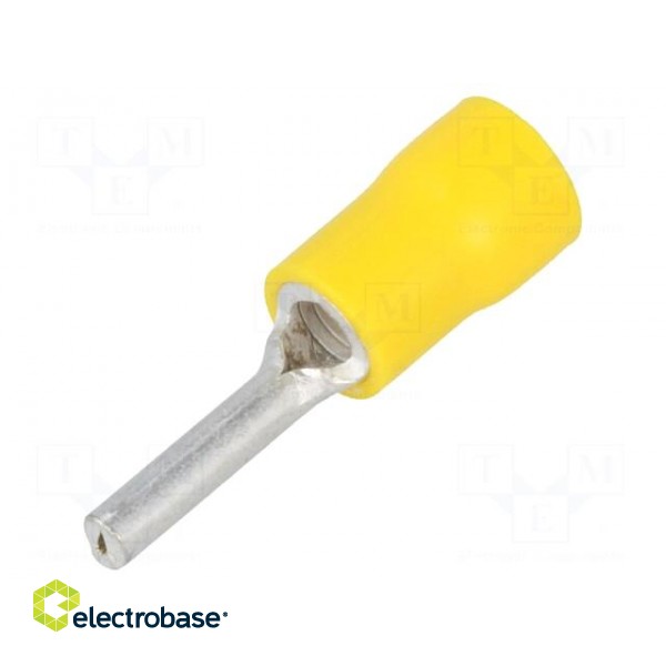 Tip: wire pin | Ø: 2.6mm | 4÷6mm2 | crimped | for cable | insulated