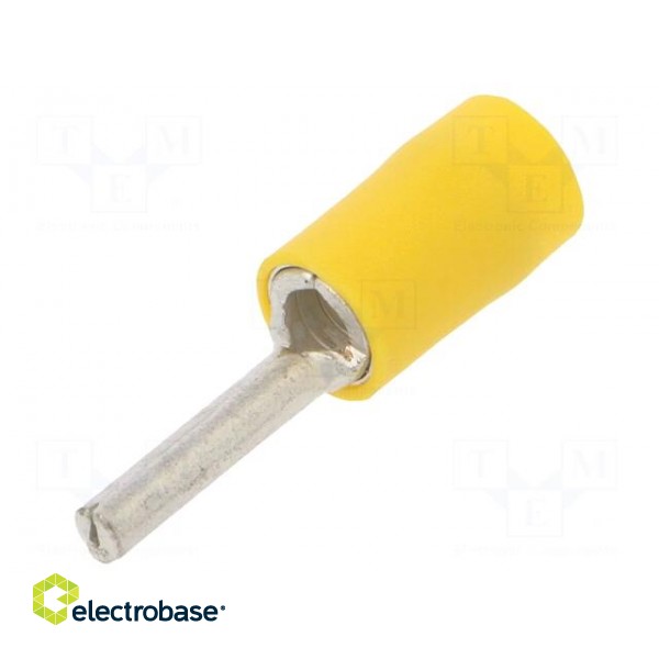 Tip: wire pin | Ø: 2.7mm | 4÷6mm2 | crimped | for cable | insulated