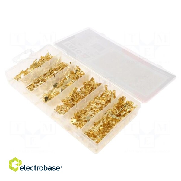 Kit: connectors | crimped | for cable | non-insulated | 600pcs.