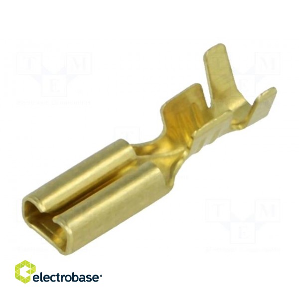 Terminal: flat | 2.8mm | 0.8mm | female | 0.5÷1.25mm2 | crimped | brass