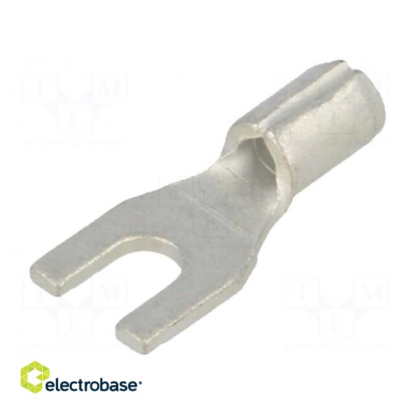 Fork terminal | M2,5 | 0.5÷1mm2 | crimped | for cable | non-insulated