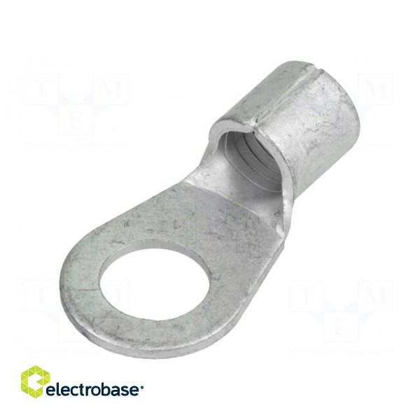 Ring terminal | M10 | 25mm2 | crimped | for cable | non-insulated