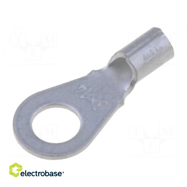 Ring terminal | M3 | 1mm2 | crimped | for cable | non-insulated | 3.2mm