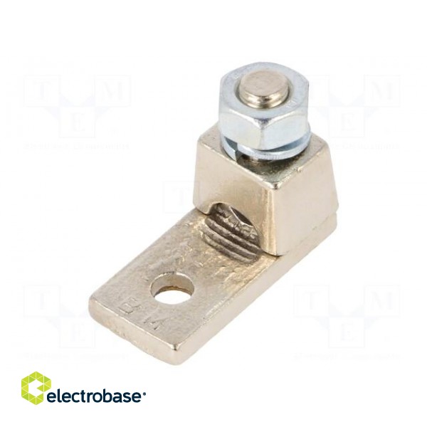 Tip: ring | M8 | 50mm2 | crimped | for cable | non-insulated | brass