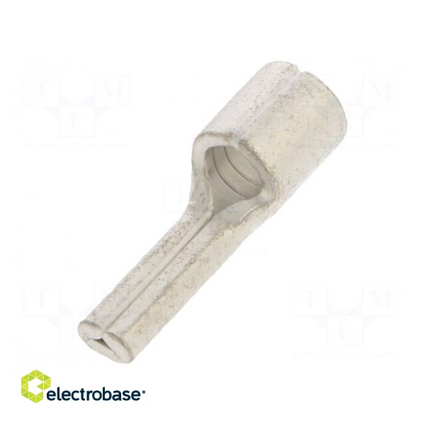 Tip: wire pin | 4.3mm | 10mm2 | crimped | for cable | straight | tinned