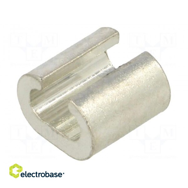 Connector: C shape crimp | copper | 10mm2 | tinned | 8AWG image 2