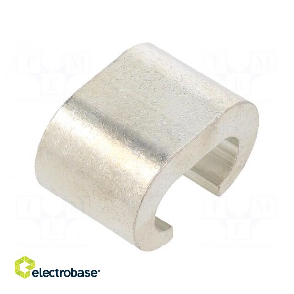 Connector: C shape crimp | copper | 120mm2 | tinned | 4/0AWG image 1