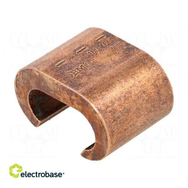 Connector: C shape crimp | copper | 150mm2 | Application: earthing image 1