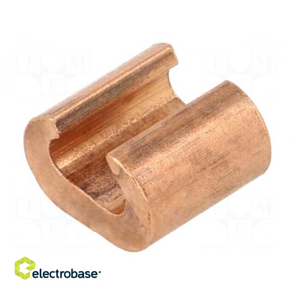 Connector: C shape crimp | copper | 16mm2 | 6AWG image 2