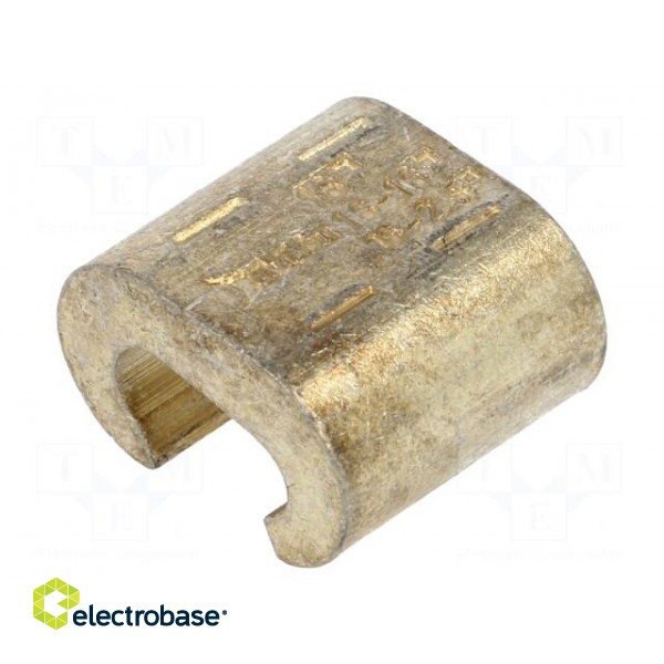 Connector: C shape crimp | copper | 16mm2 | tinned | 6AWG image 1