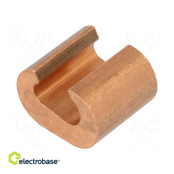 Connector: C shape crimp | copper | 25mm2 | 4AWG paveikslėlis 2
