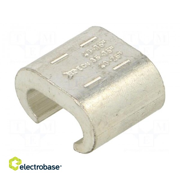 Connector: C shape crimp | copper | 35mm2 | tinned | 2AWG image 1