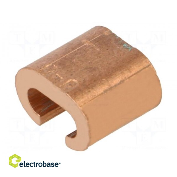 Connector: C shape crimp | copper | 6mm2 | 10AWG image 1