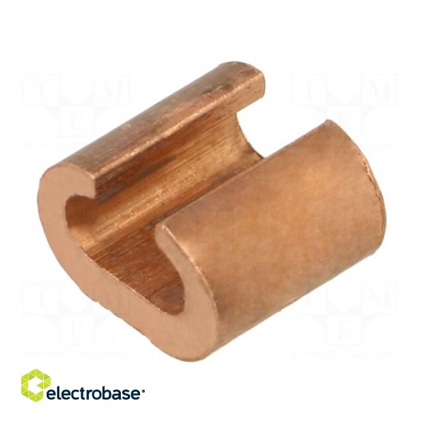 Connector: C shape crimp | copper | 6mm2 | 10AWG paveikslėlis 2