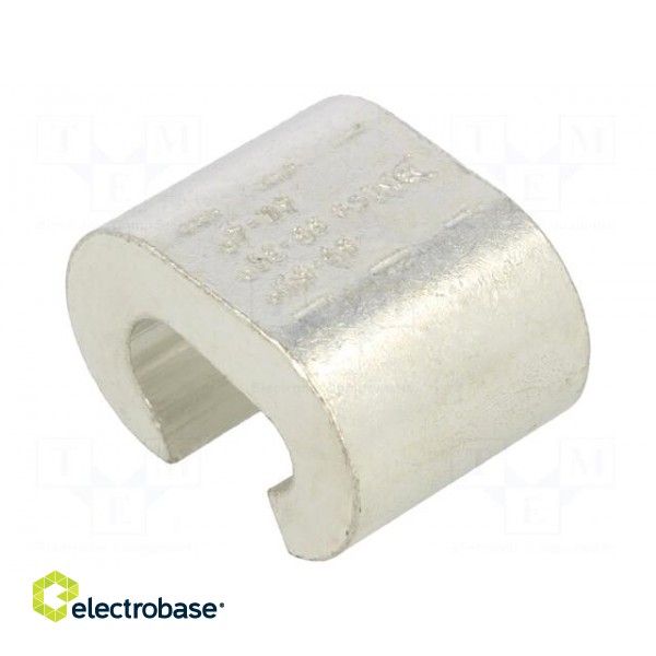 Connector: C shape crimp | copper | 95mm2 | tinned | 3/0AWG image 1