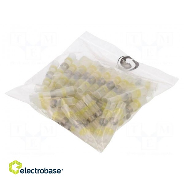 Kit: self-soldering sleeve wire splices | insulated | 4÷6mm2 image 1
