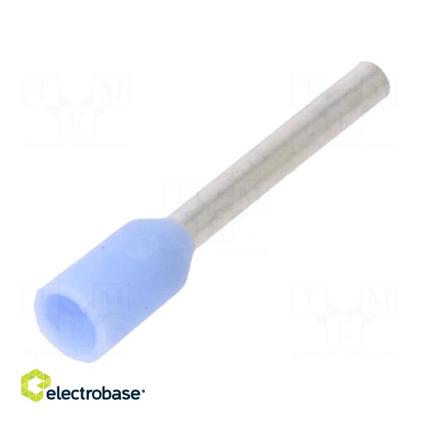 Tip: bootlace ferrule | insulated | 0.25mm2 | 8mm | tinned | crimped