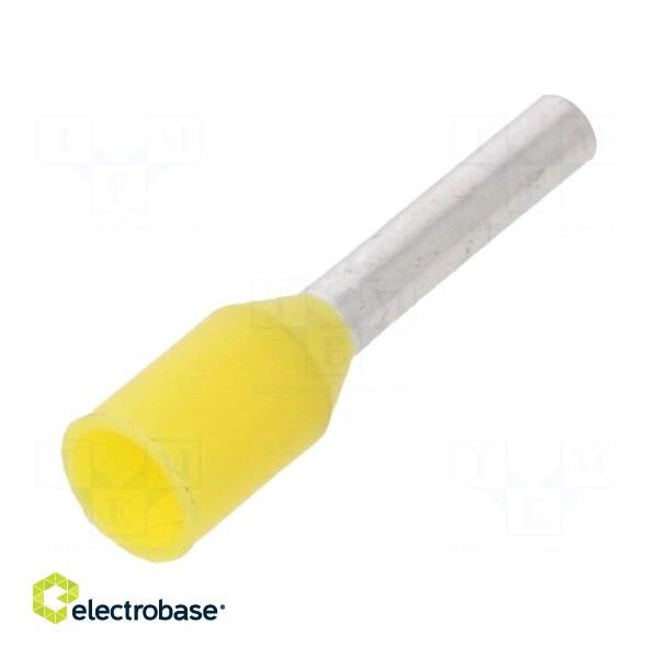 Tip: bootlace ferrule | insulated | 1mm2 | 8mm | tinned | crimped