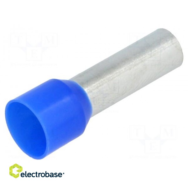 Tip: bootlace ferrule | insulated | copper | 16mm2 | 18mm | tinned | blue