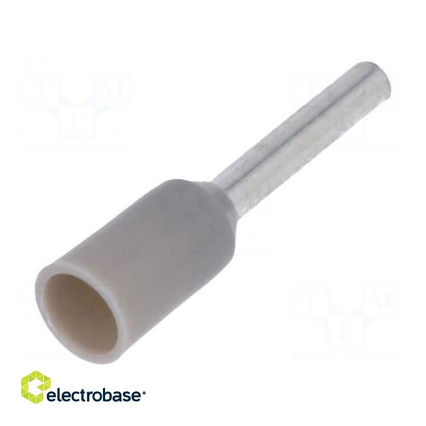 Bootlace ferrule | insulated | copper | Insulation: polyamide | 8mm
