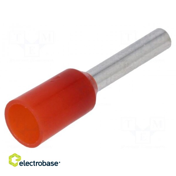 Bootlace ferrule | insulated | copper | Insulation: polyamide | 1mm2