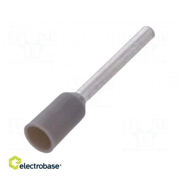Tip: bootlace ferrule | insulated | copper | 0.75mm2 | 12mm | tinned